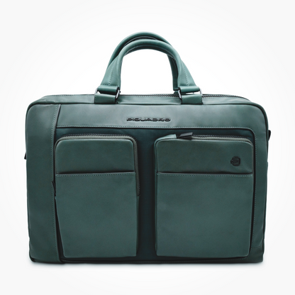 Piquadro 15.6" Laptop Bag Green Men's CA6203W131/VE