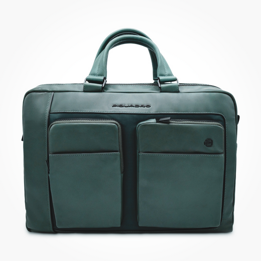Piquadro 15.6" Laptop Bag Green Men's CA6203W131/VE
