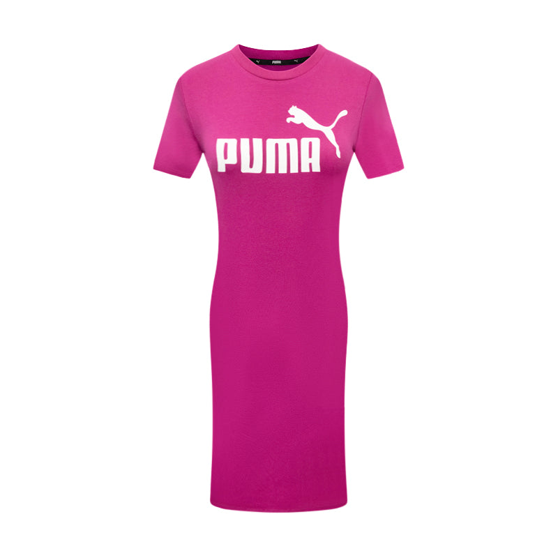 Puma Women's Slim T-Shirt Dress Festival Fuchsia Pink