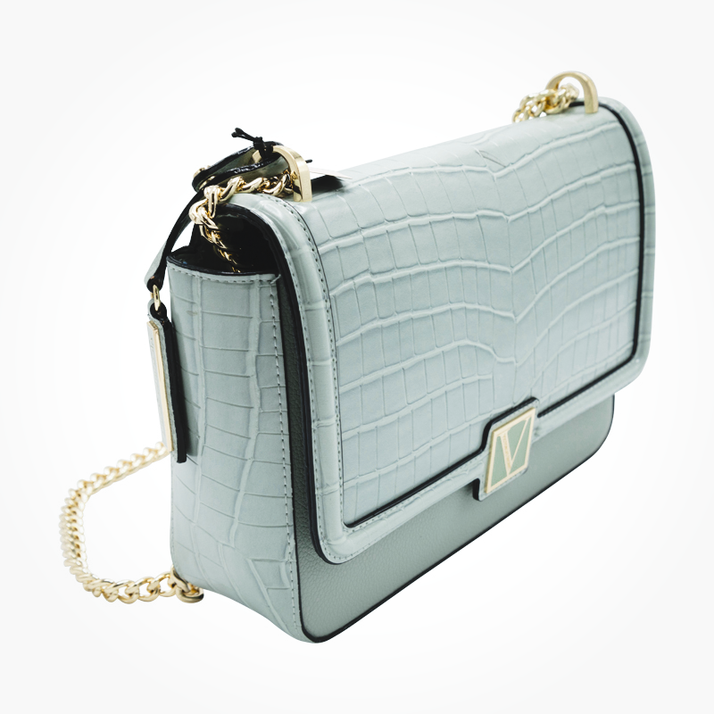 Victoria's Secret Palm Croc Green Crossbody Bag
