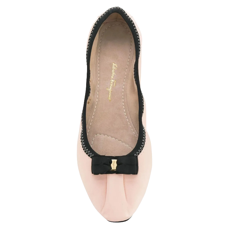 Salvatore Ferragamo My Joy Ballerina Shoes Pink Size 5 US (Blemished Box)