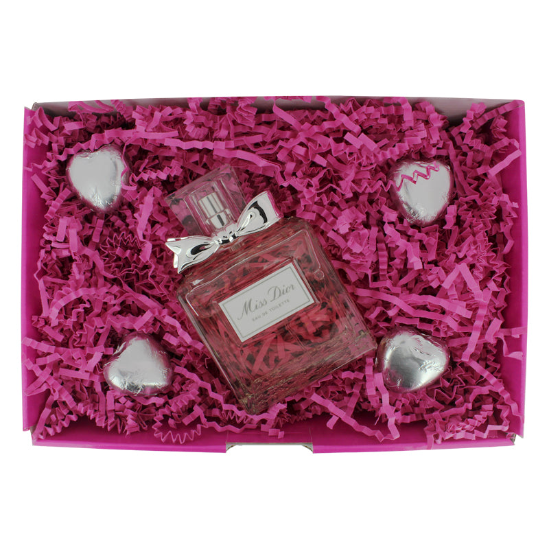 Dior Miss Dior 100ml EDT Fragrance & Chocolates Gift Set For Her