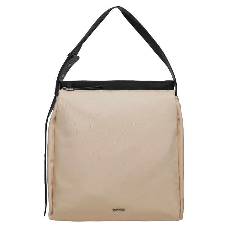 Calvin Klein Cream Handbag Large Gracie Shopper Canvas K60K611344 