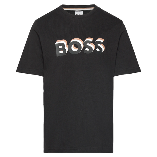 Hugo Boss Boys T-Shirt Boss Logo Black