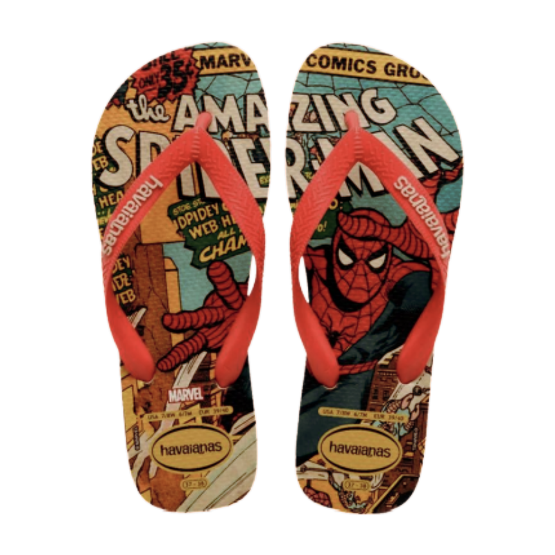 Havaianas Marvel Classics Spider-Man Kids Flip Flops SIze EUR 25/26