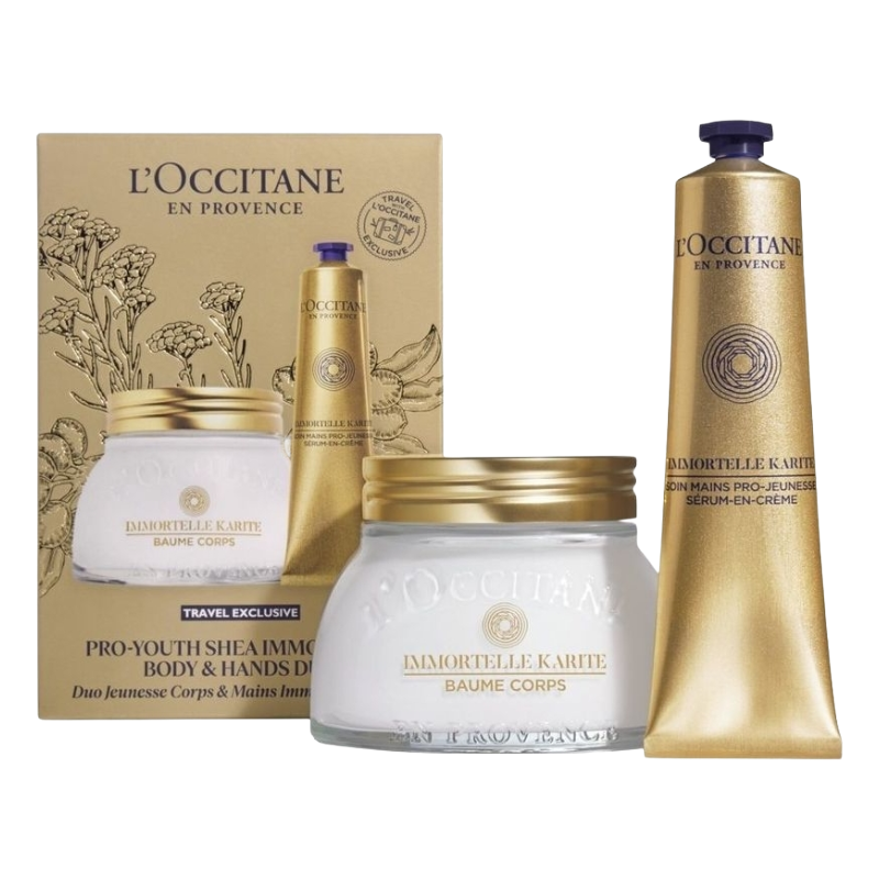 L'Occitane Immortelle Karite Pro Youth Shea Hand & Body Set (Blemished Box)