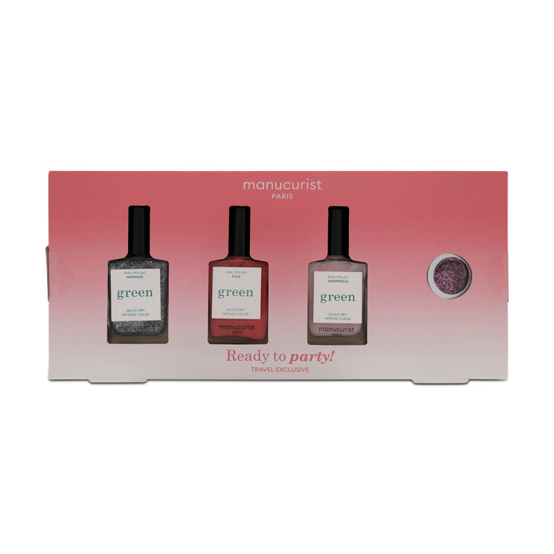 Manucurist Green Ready To Party Nail Polish Set (Blemished Box)