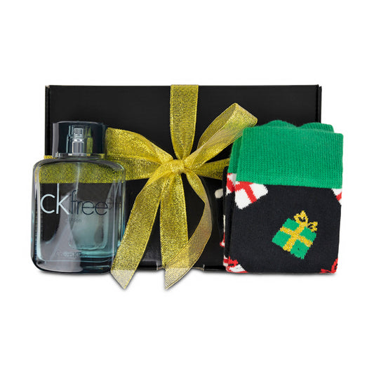 Calvin Klein CK Free For Men 50ml EDT & Christmas Socks Men's Gift Set