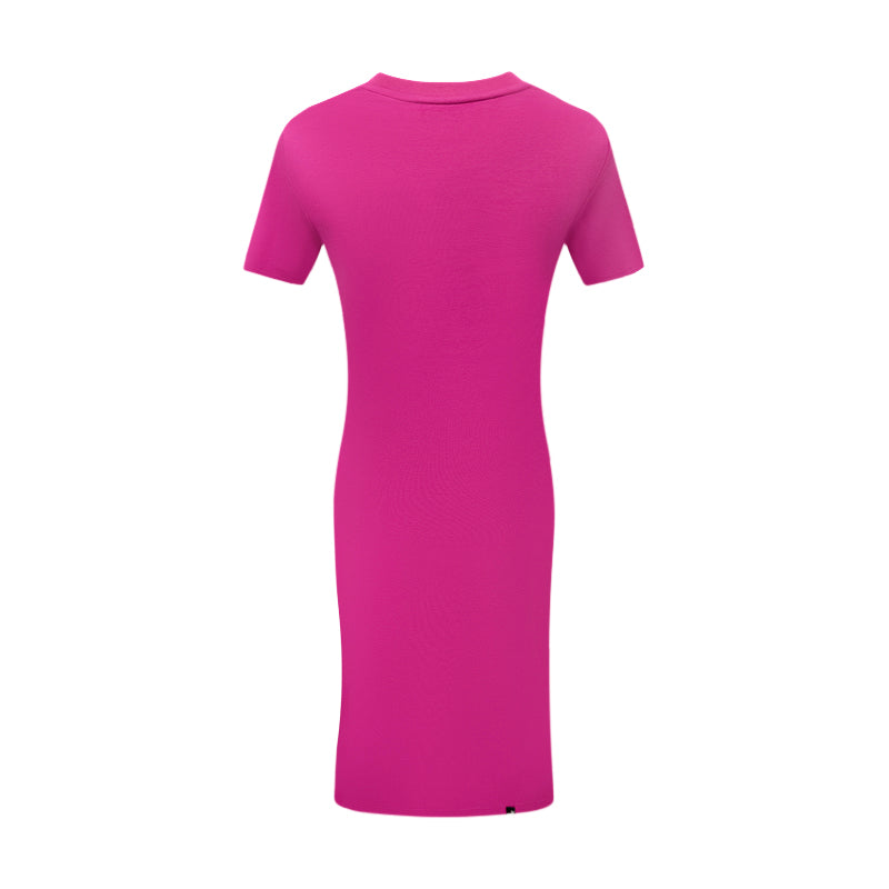 hot pink t shirt dress Puma Women's Slim T-Shirt Dress Festival Fuchsia Pink