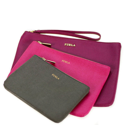 Furla Bags Leather Clutch Bag & Purse Set Of 3 (Blemished Box)