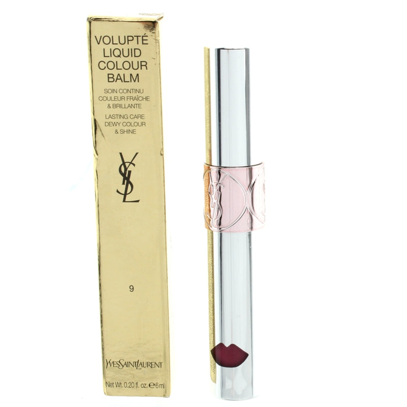 YSL Volupte Liquid Colour Balm Lasting Care Dewy Colour & Shine 9 Strip Me Fuchsia