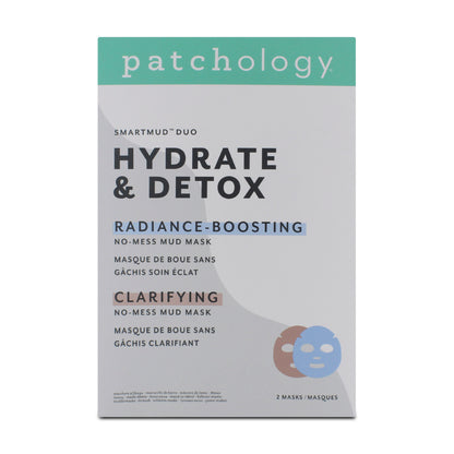 Patchology Smartmud Duo Hydrate & Detox Face Masks 2 Mud Masks