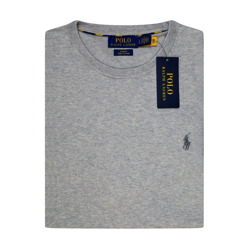 Ralph Lauren Polo Cotton Jumper Grey Heather