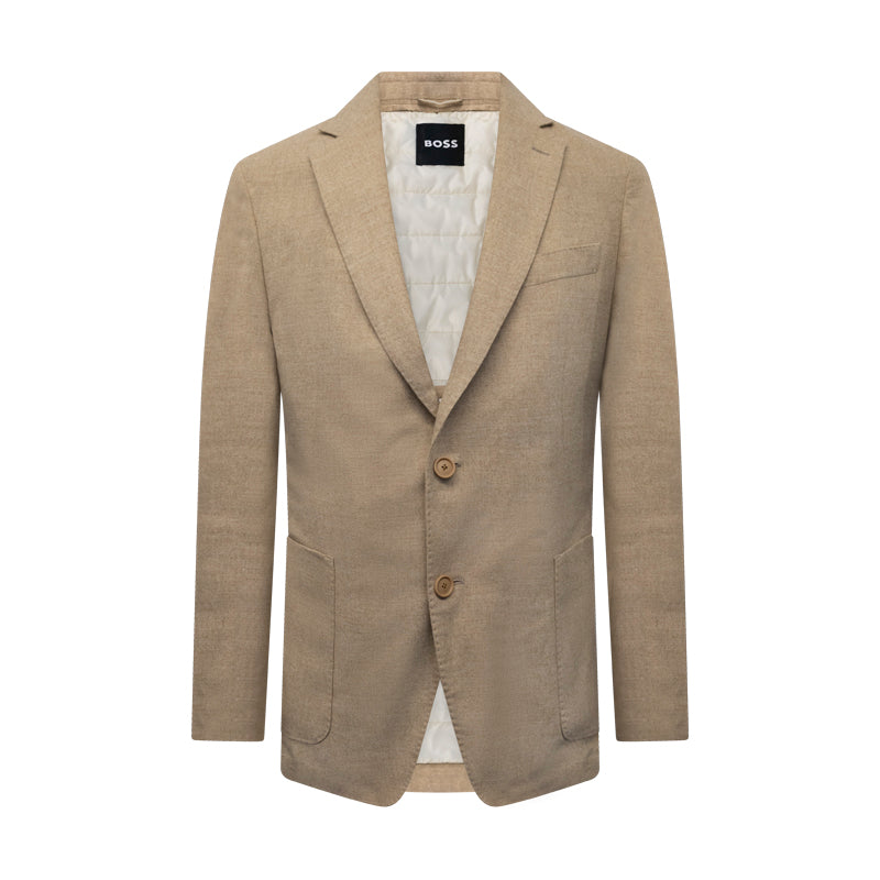 Hugo Boss Hanry Inpad Men's Winter Beige Blazer Jacket