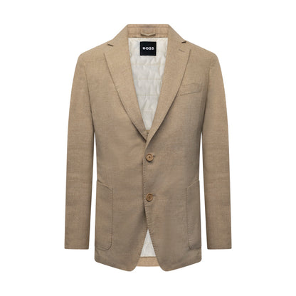 Hugo Boss Hanry Inpad Men's Winter Beige Blazer Jacket