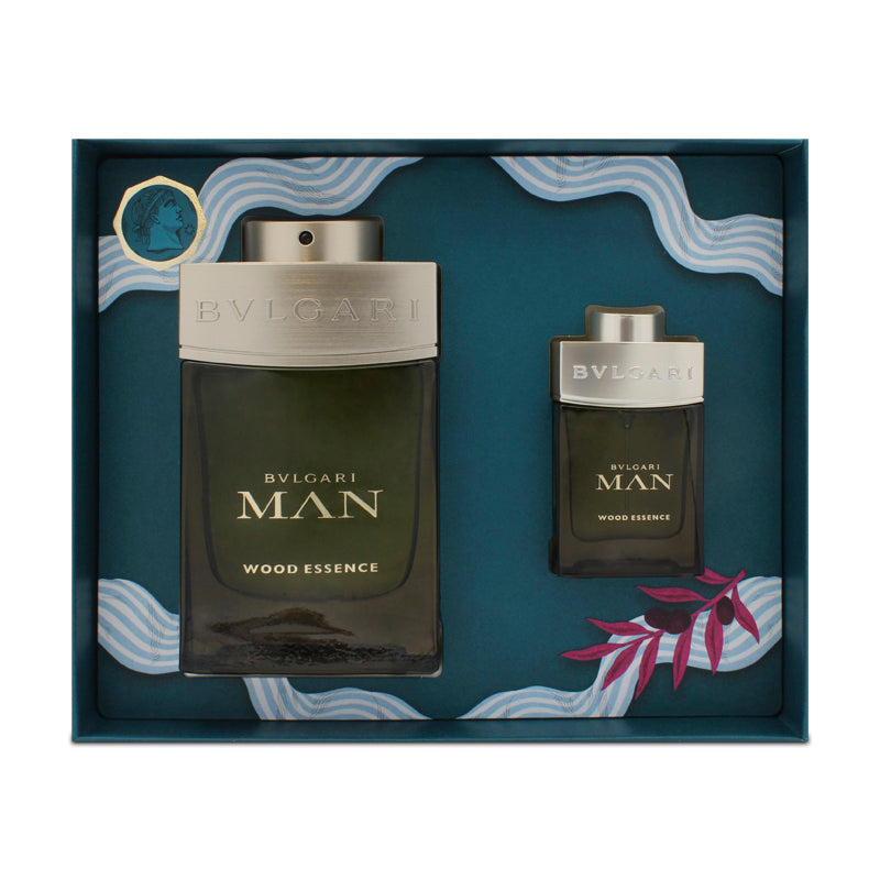 Bvlgari Man Wood Essence 100ml Eau De Parfum Gift Set