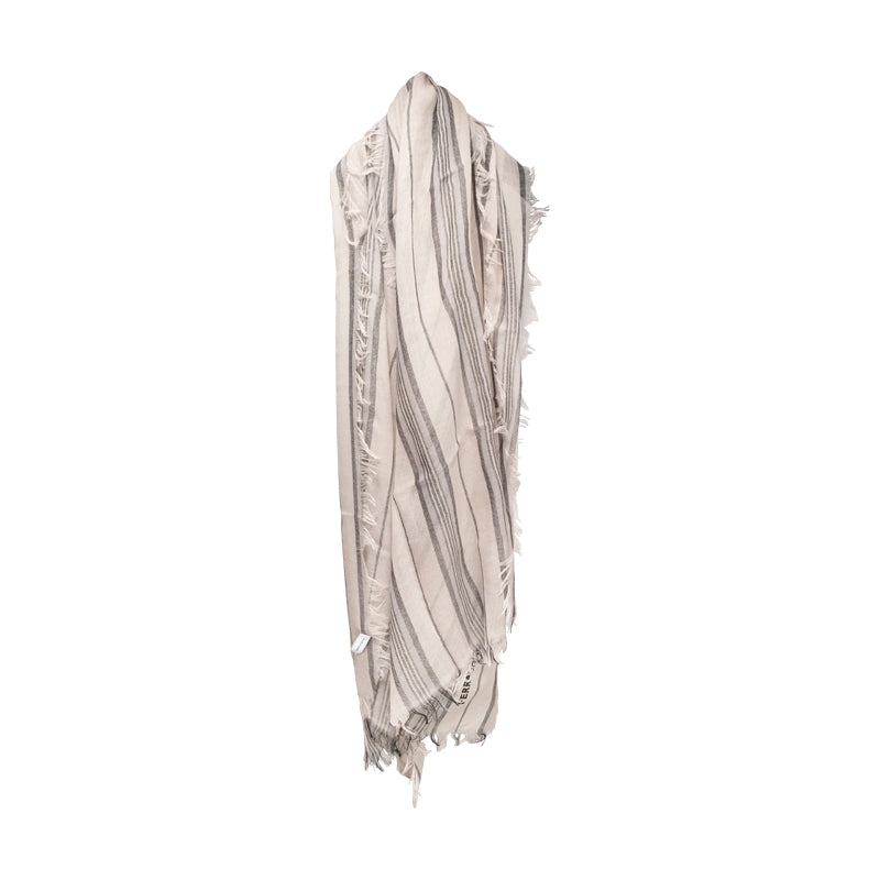Salvatore Ferragamo St Righeman Striped Scarf Stone
