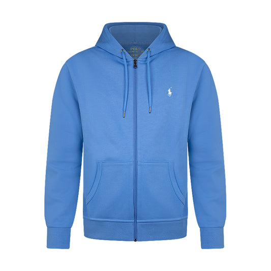 Ralph Lauren Polo Fleece Full Zip Hoodie Light Blue