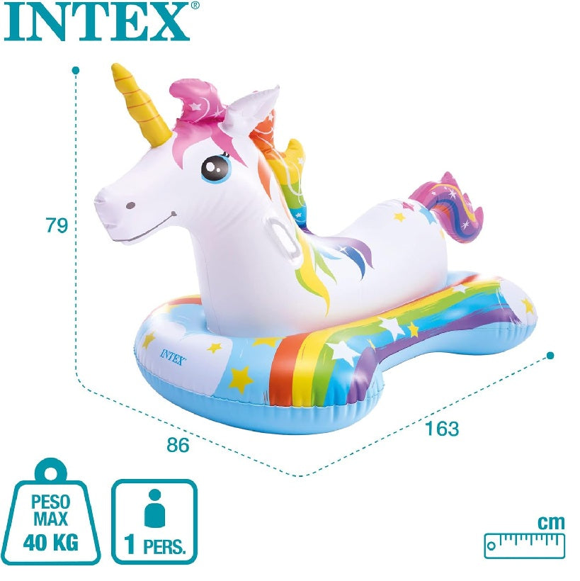 Intex Unicorn Ride On Inflatable Swimming Pool Toy Float