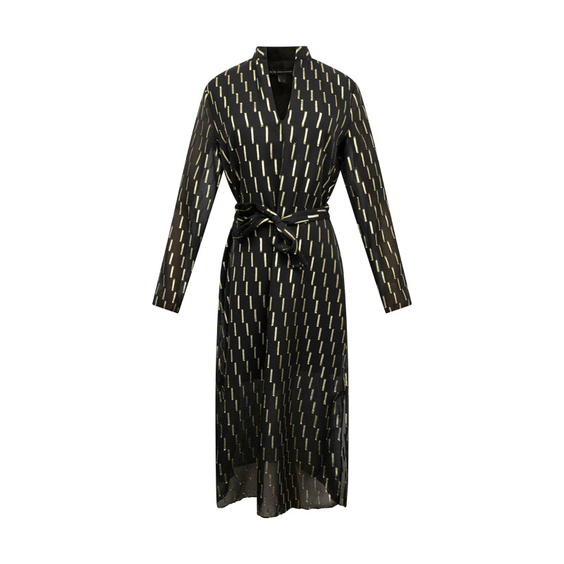 Armani Exchange Women's Dress Black & Gold