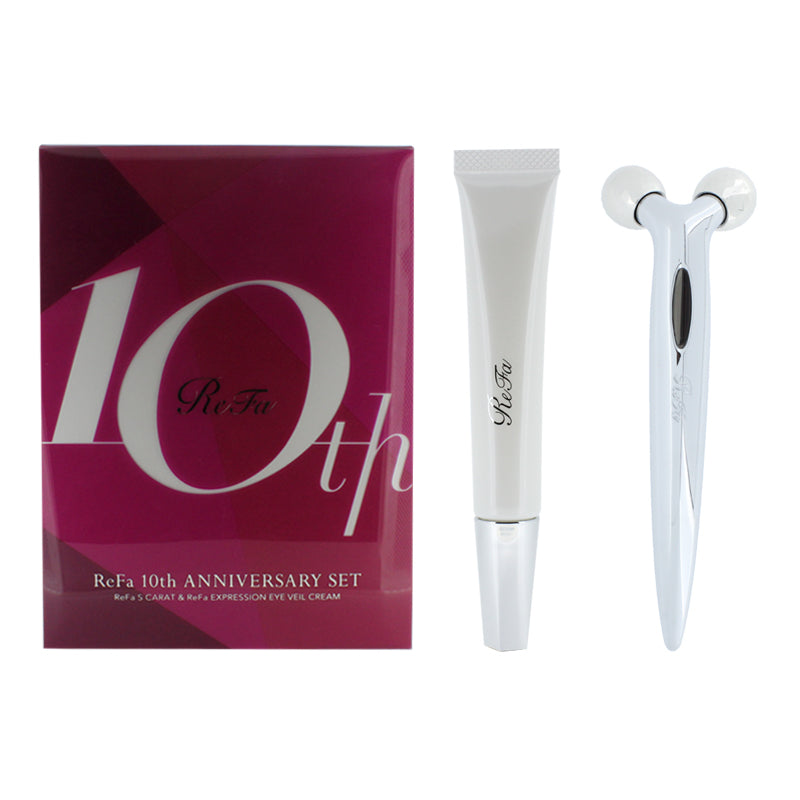 ReFa Facial Roller Carat & Expression Eye Cream Skincare Set | Hogies