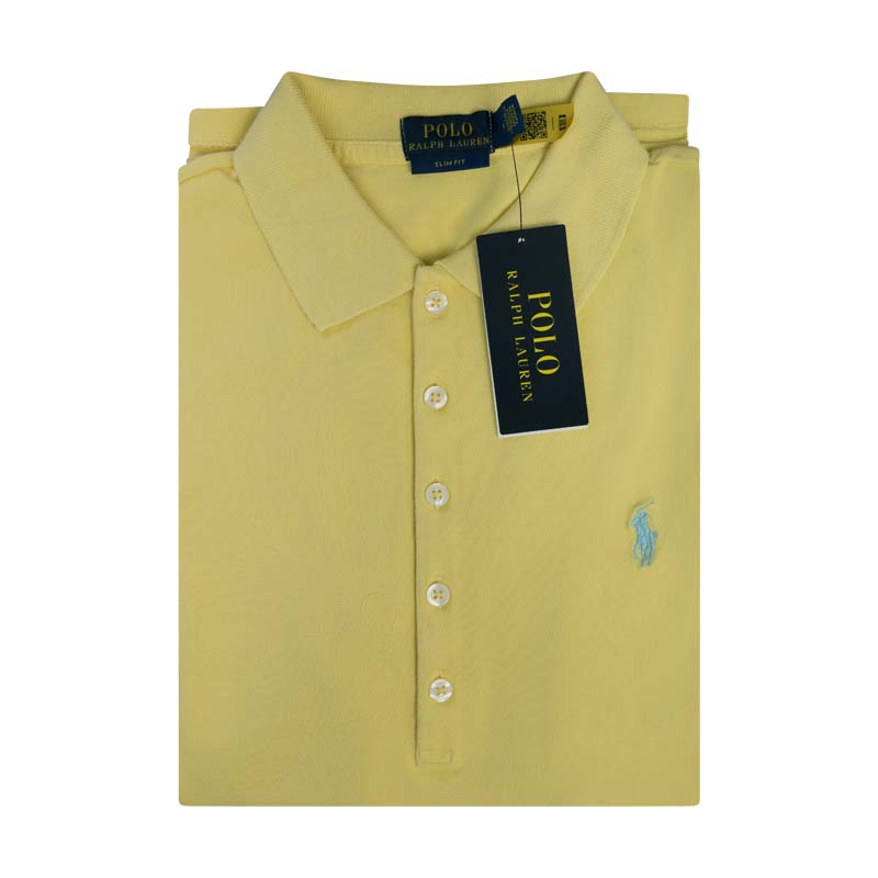 Ralph Lauren Slim Fit Stretch Polo Shirt Yellow