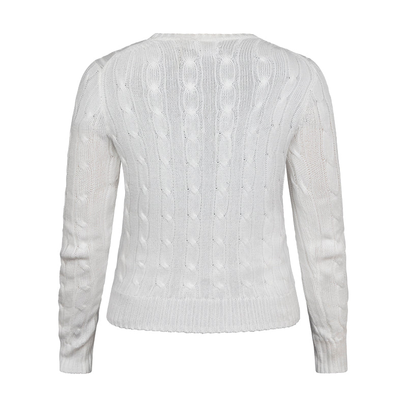 Ralph Lauren Polo Women Cotton Jumper White