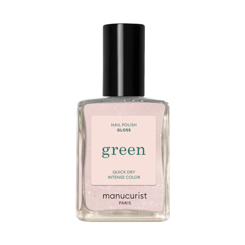 Manucurist Green Shimmer Pink Nail Polish 15ml - Gloss
