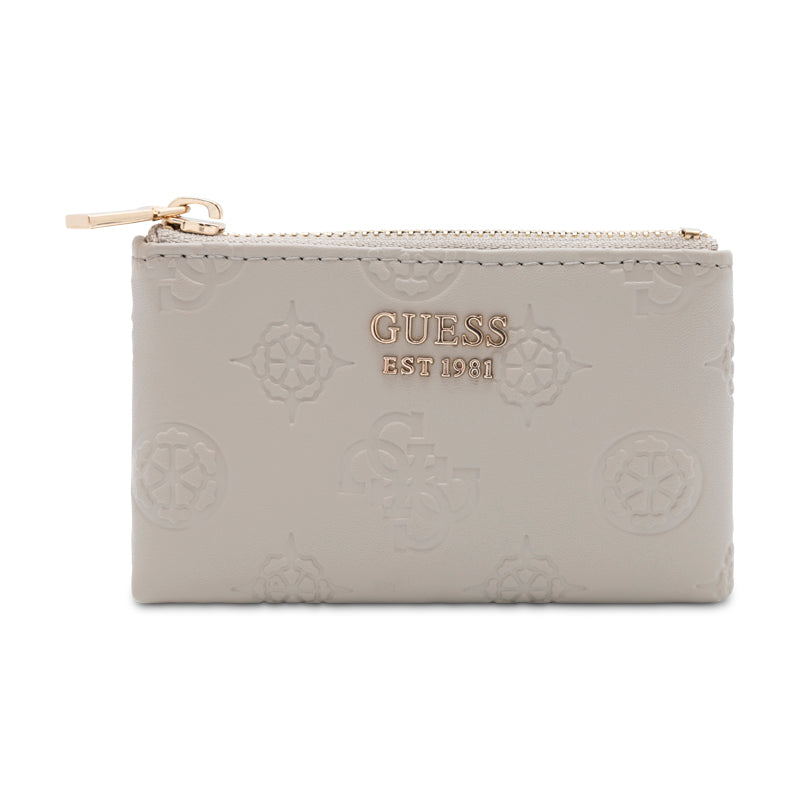 Guess Jena Wallet Taupe Logo Women's