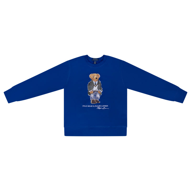 Ralph Lauren Polo Bear Fleece Boys Jumper Blue