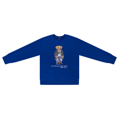 Ralph Lauren Polo Bear Fleece Boys Jumper Blue