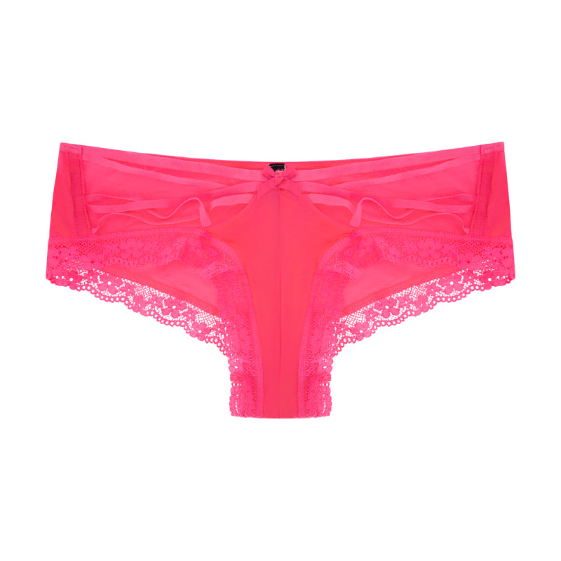 Victoria's Secret Cheeky Lace Knickers Neon Pink