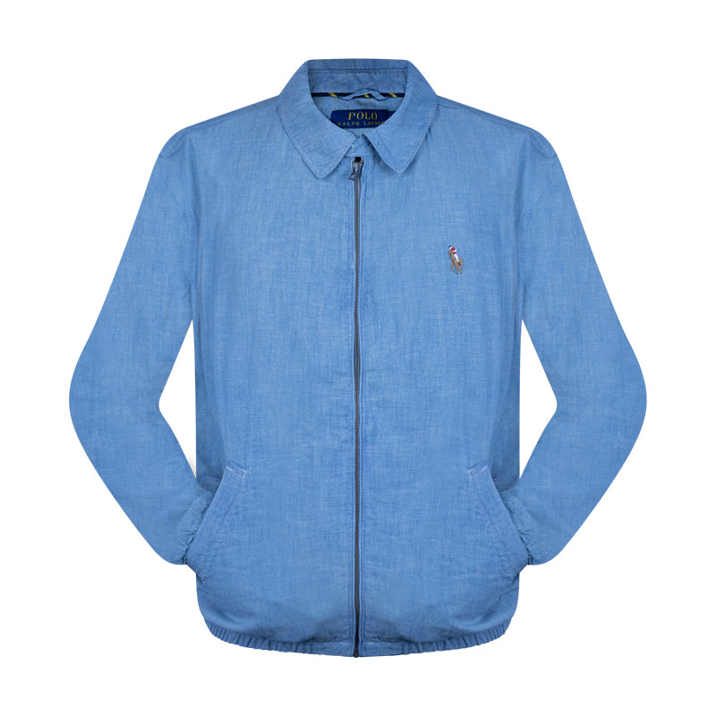 Ralph Lauren Polo Bayport Chambray Jacket Blue