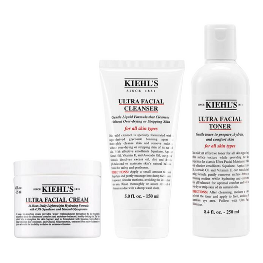Kiehl's Ultra Facial Power Of 3 Skincare Set - 150ml Cleanser