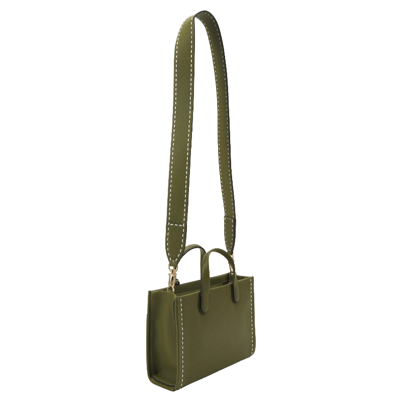 Michael Kors Gigi Small Leather Messenger Bag Smokey Olive