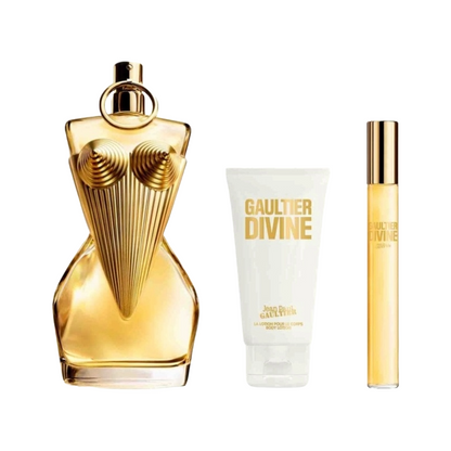 Jean Paul Gaultier Gaultier Divine 100ml Eau De Parfum 10ml Eau De Parfum Body Lotion 75ml (Blemished Box)