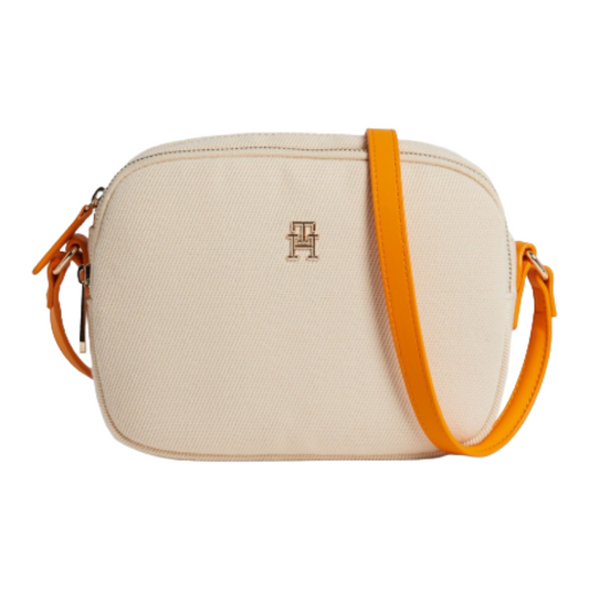 Tommy Hilfiger Poppy Canvas Crossover Bag Beigev