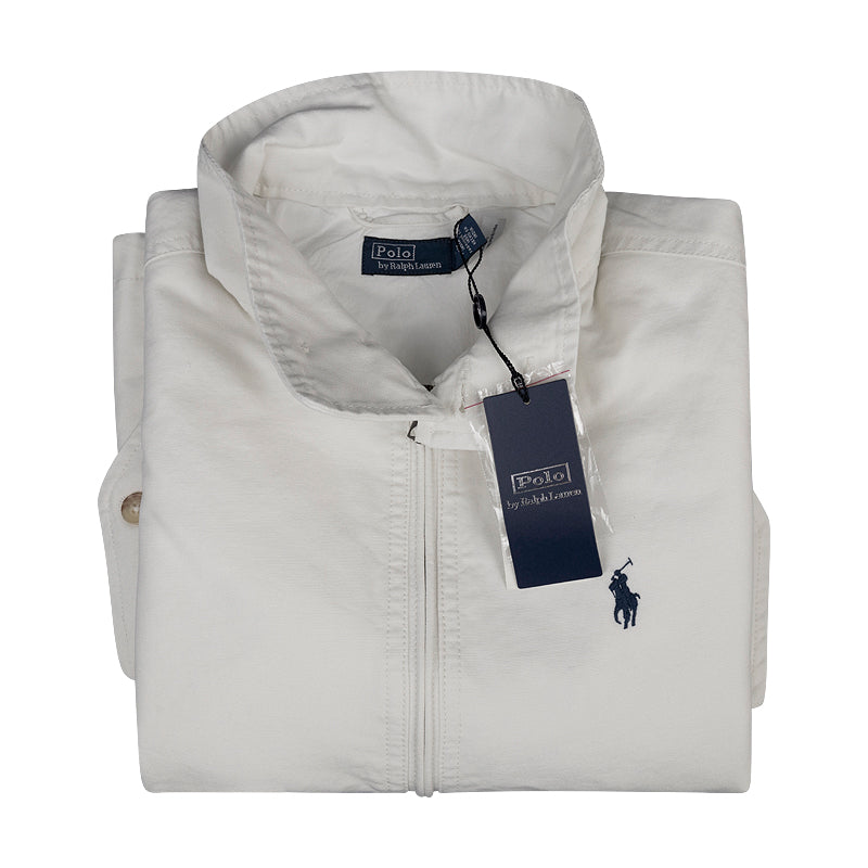 Ralph Lauren Cotton Windbreaker Jacket White