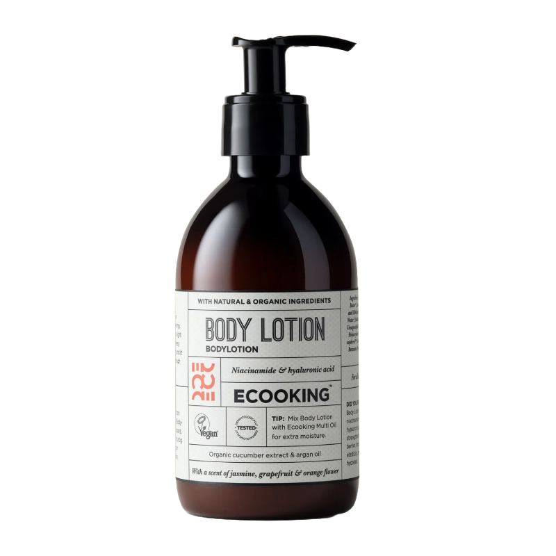Ecooking Niacinamide Bodycare Set 300ml Shower Gel & 300ml Body Lotion - Vegan