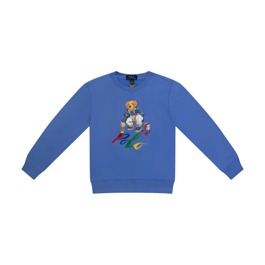 Ralph Lauren Polo Bear Pullover | Blue Fleece Kids