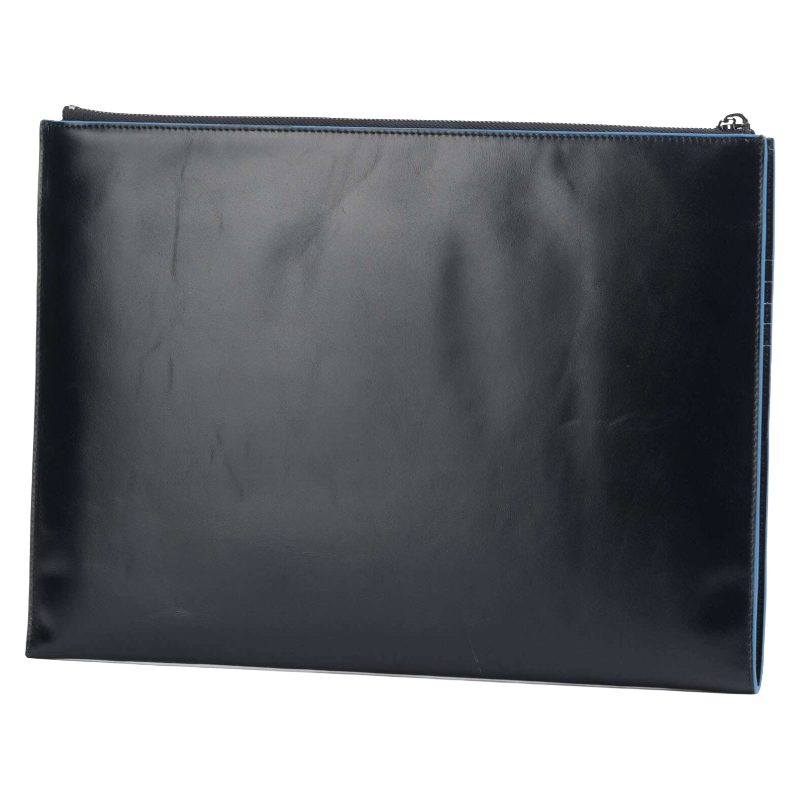 Piquadro Blue Tablet Bag Cow Leather 13 inch