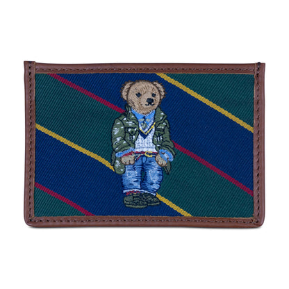 Ralph Lauren Polo Bear Jacquard Card Case Multi