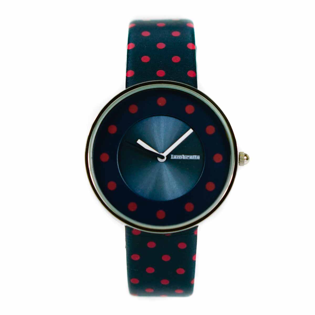 Lambretta Cielo Watch Blue With Red Dots 2104DRE