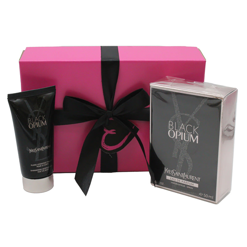 YSL Black Opium 50ml EDP & Lotion Gift Set | Hogies