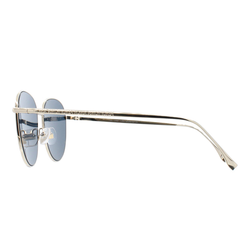 Fendi Blue Lens Gold Tone Frame Round Sunglasses 0379/G/S