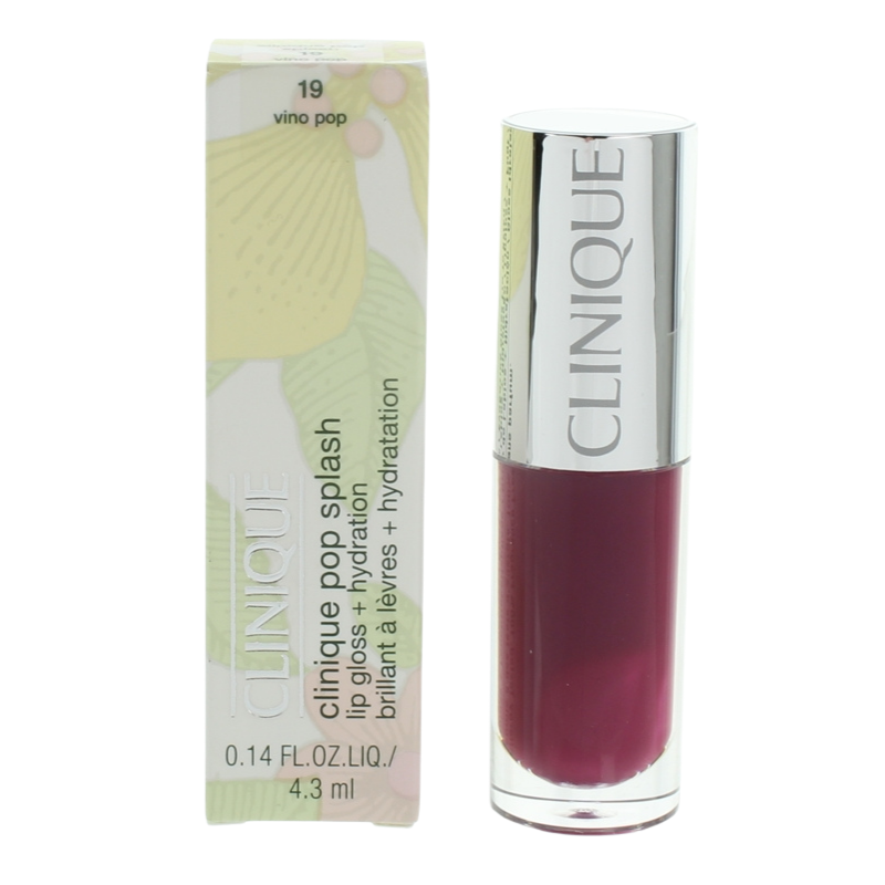 Clinique Pop Splash Plum Lip Gloss 19 Vino Pop