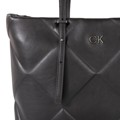 Calvin Klein Re-Lock Quilt Large Tote Bag Black K60K611339