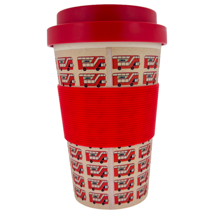 Milly Green Eco London Buses Travel Mug 400ml