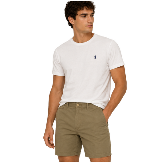 Ralph Lauren Polo Cotton Linen Chino Shorts Beige Men's