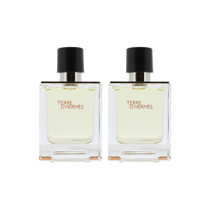 Hermes Terre D'Hermes 2 x 50ml Eau De Toilette (Blemished Box)